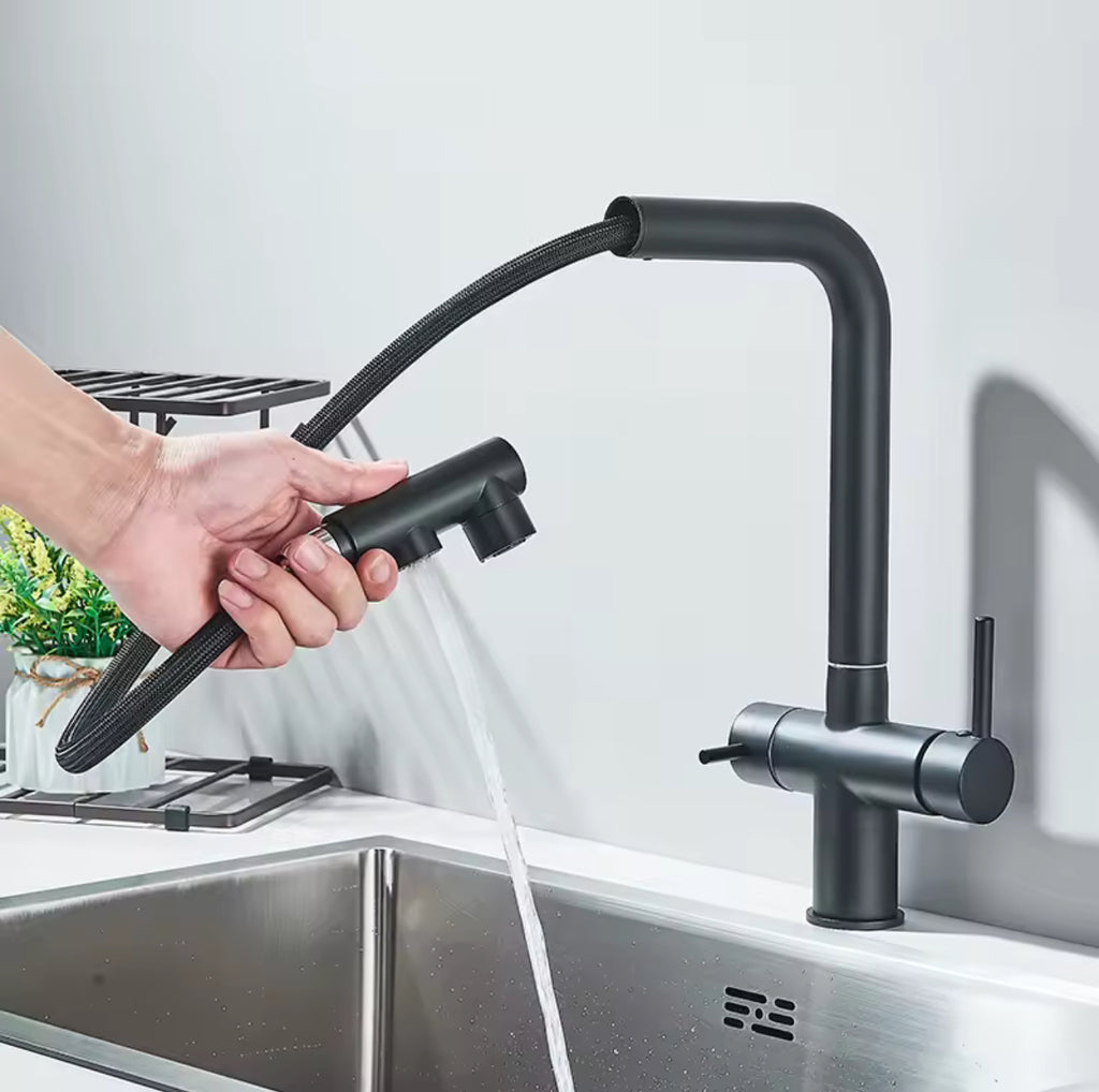 Maxi - enkele keukenkraan regendouche functie