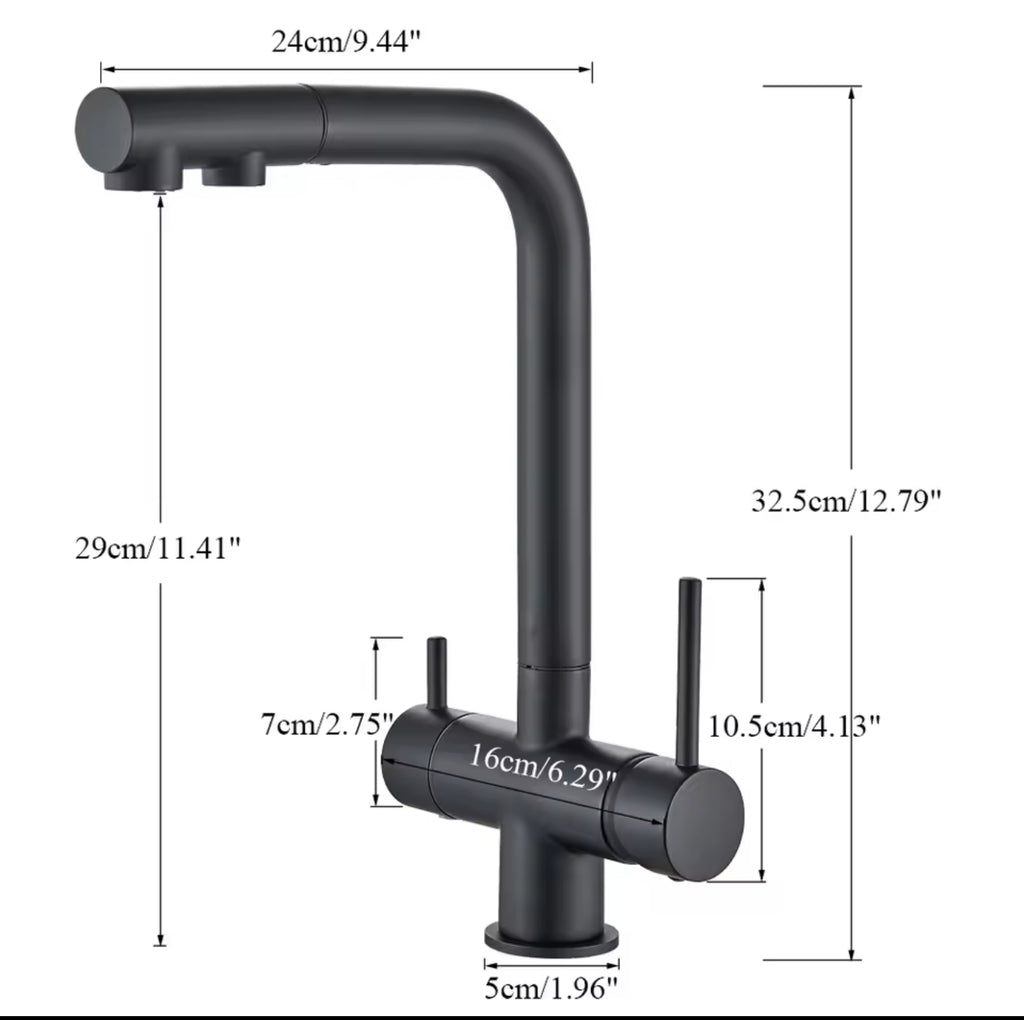 Maxi - enkele keukenkraan regendouche functie