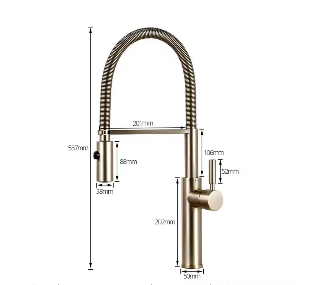 Bagnoluxe goud geborstelde keukenkraan Serial230