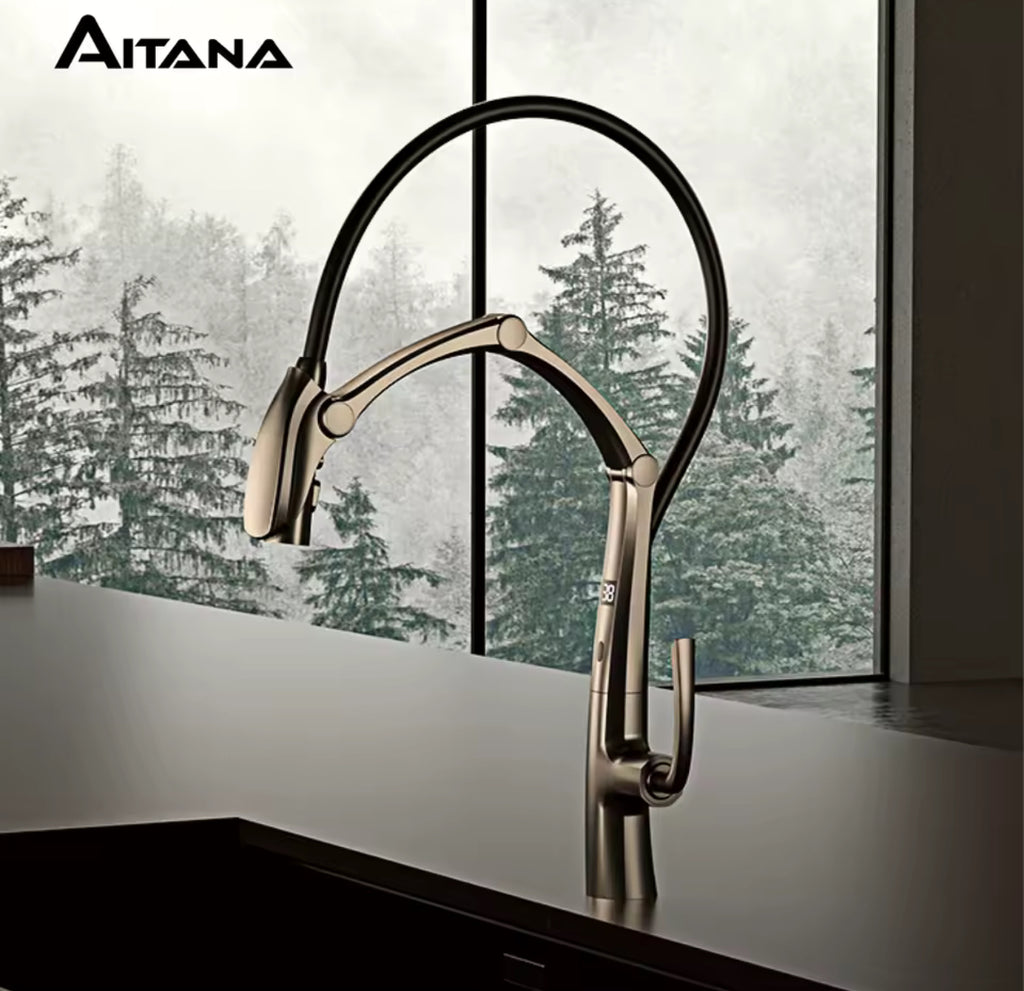 Aitana Deep dark gold keukenkraan Serie520