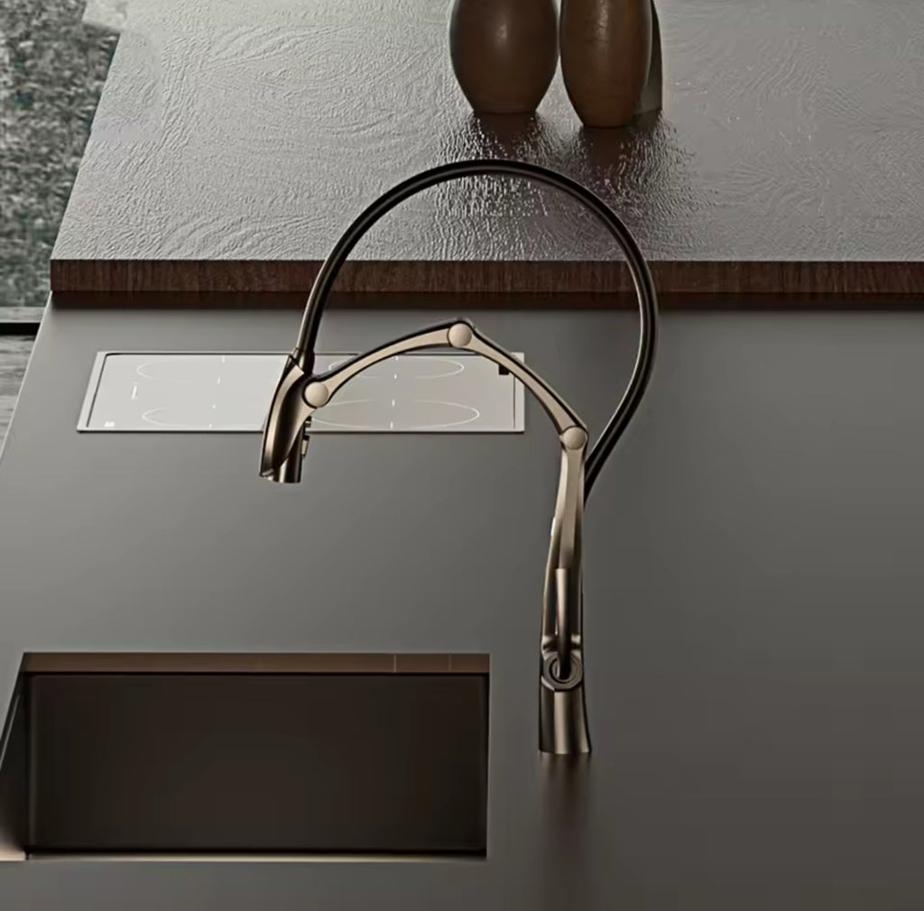 Aitana Deep dark gold keukenkraan Serie520