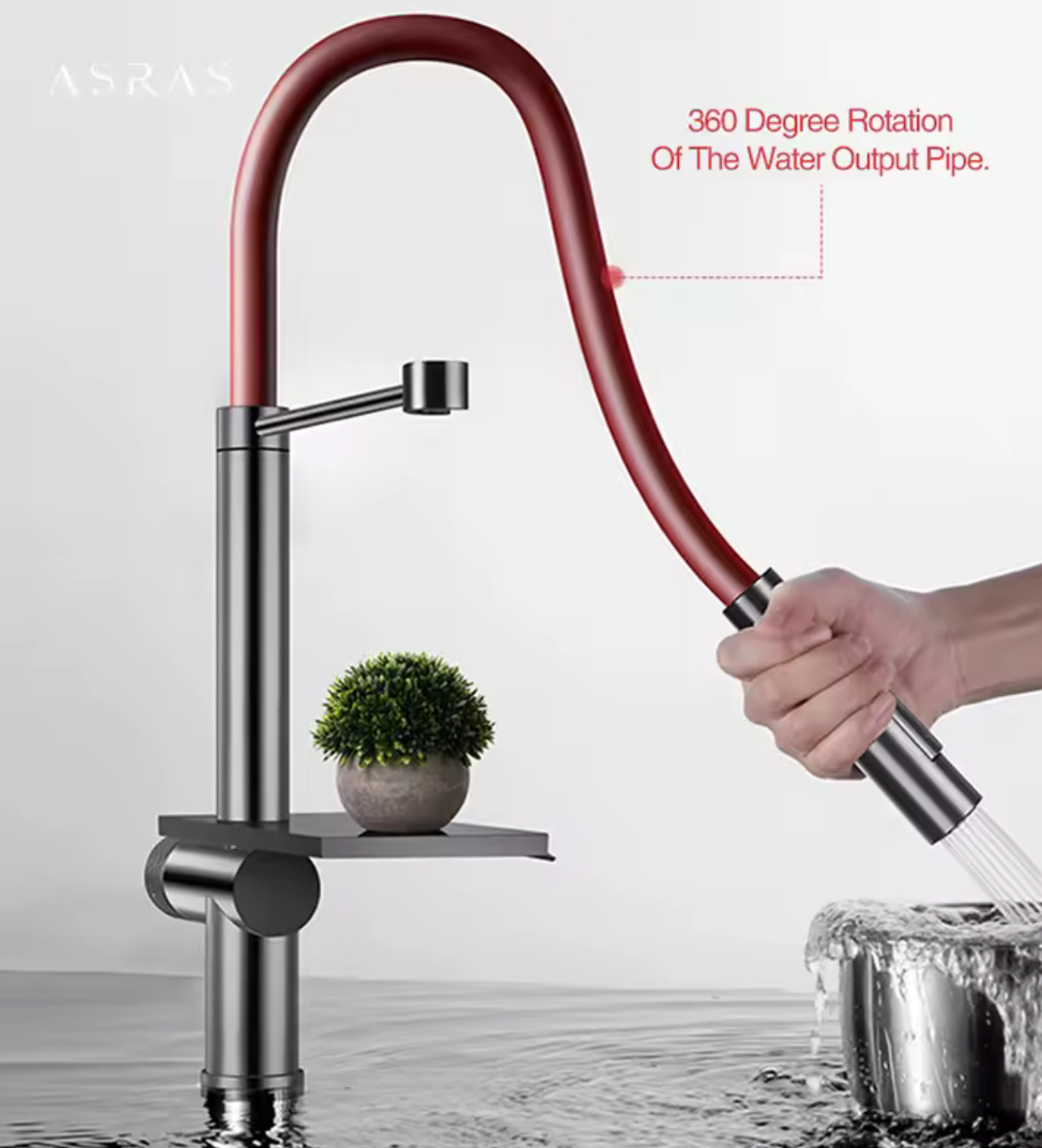 Asras 360 graden keukenkraan Serie350